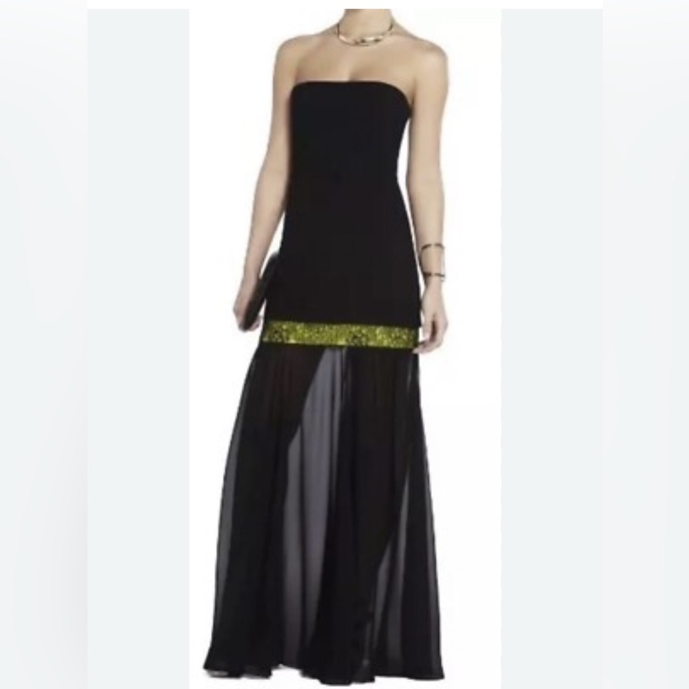 BCBGMaxAzria Black Dress with lace detail